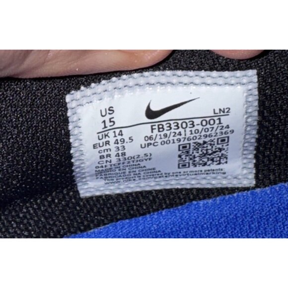 Nike Vapor Speed 3 Mens Football Cleats Size 15 Gray Blue Orange FB3303-001 main image 7